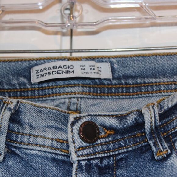 Zara Distressed Skinny jeans Women Size 04 - Picture 8 of 13
